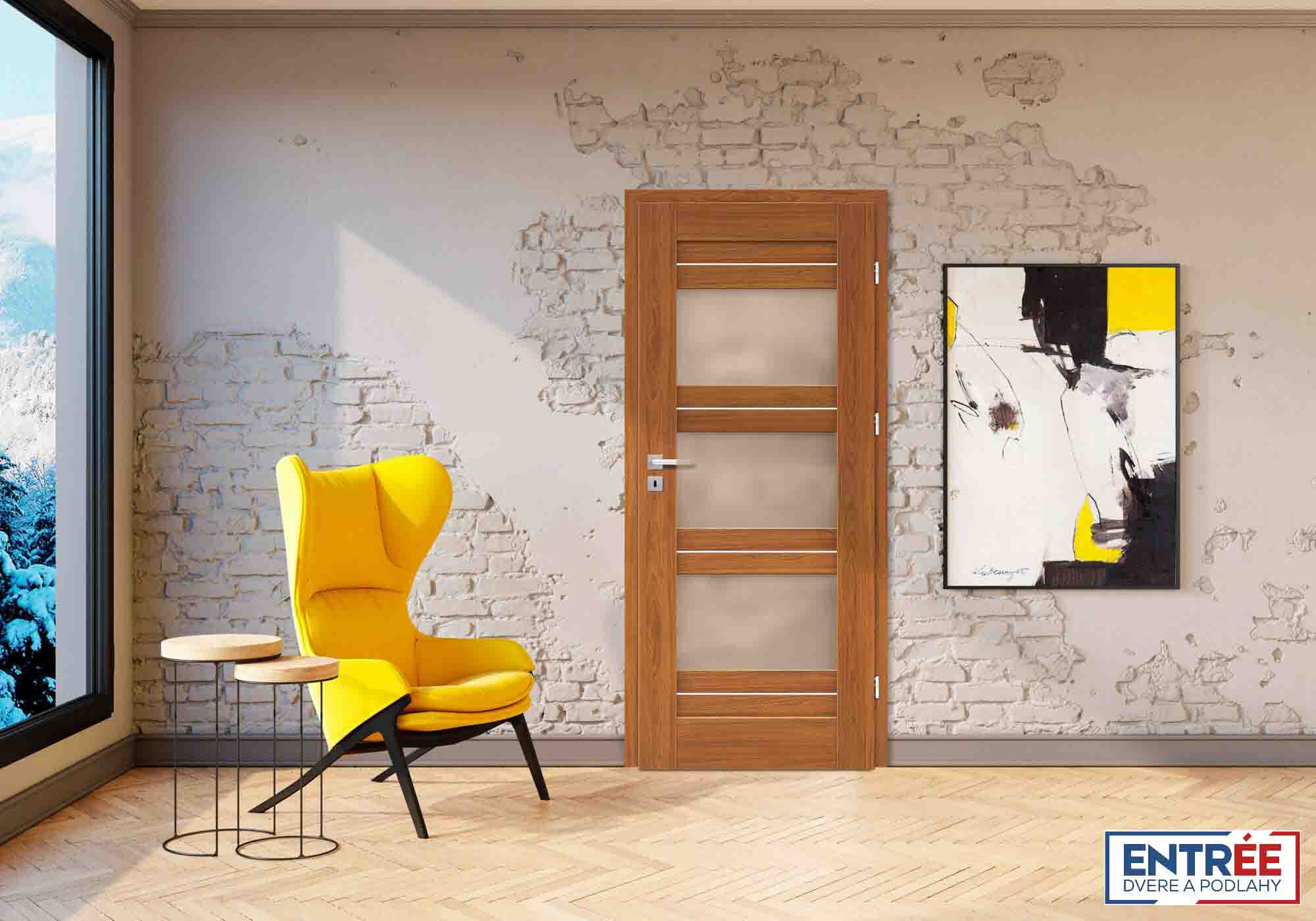 Klasické interiérové dvere s falcom - 119